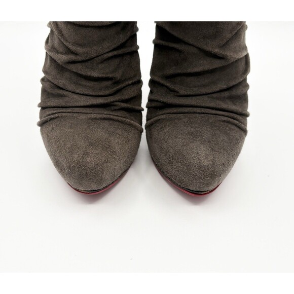 Christian Louboutin Brown Suede Slouchy Pilos Boots Mid Calf Sz EU 36 6 - Picture 6 of 15
